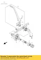 2623210H00, Suzuki, gids, kickster suzuki rm z 250 2007 2008 2009 2010, Nieuw