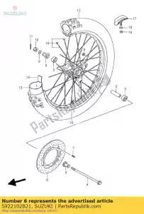 suzuki 5922102B21 disque, frein avant - La partie au fond