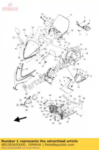 yamaha 4B5283650000 cover - Bottom side