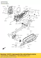 13272Y019, Kawasaki, plaat sc125agf kawasaki j 125 2016, Nieuw