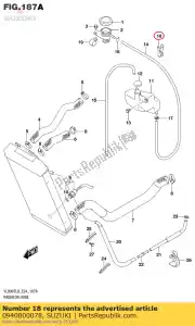 suzuki 0940800078 abrazadera - Lado inferior