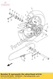 yamaha 944181903800 jante (1.85-19) - La partie au fond