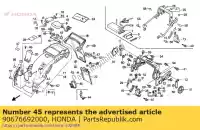 90676692000, Honda, Opaska 100mm (czarna) honda vfr 750 1989, Nowy