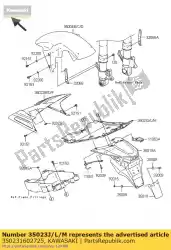 Qui puoi ordinare parafango posteriore, cnt, titanio zr100 da Kawasaki , con numero parte 350231602725: