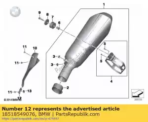 bmw 18518549076 spring clip - Bottom side