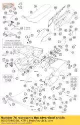 Aqui você pode pedir o capa do assento preta 03 em KTM , com o número da peça 60007040050:
