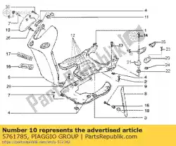 Aqui você pode pedir o cobrir em Piaggio Group , com o número da peça 5761785: