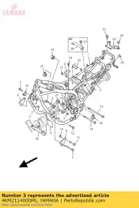 Yamaha 4KM2114000P6 onderbuis comp. - Onderkant