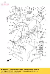 Qui puoi ordinare serbatoio carburante comp. Da Yamaha , con numero parte 1RC2411000P5: