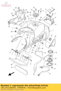 Yamaha 1RC2411000P5 serbatoio carburante comp. - Il fondo