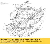 959342000G, Piaggio Group, linker onderste zijpaneel piaggio nrg nrg power dd h zapc45100 zapca7100 0 50 1998 2005 2006 2007 2010 2011 2016 2017 2018 2019, Nieuw