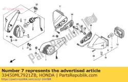 Aqui você pode pedir o winker assy l fr * r157 * em Honda , com o número da peça 33450ML7921ZB: