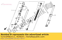 lente, fr. Rebound van Honda, met onderdeel nummer 51416MBL611, bestel je hier online: