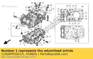 Honda 11000MGSD10 conjunto de cárter - Lado inferior