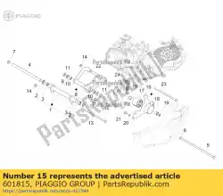 Aquí puede pedir soporte de soporte silentblock de Piaggio Group , con el número de pieza 601815:
