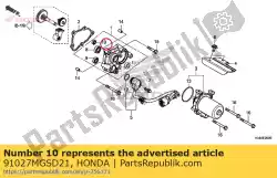Here you can order the bearing, radial ball, 696zz from Honda, with part number 91027MGSD21: