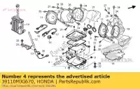 39110MJG670, Honda, boîte comp., audio honda gl goldwing bagger f6 b  a gl1800b 1800 , Nouveau