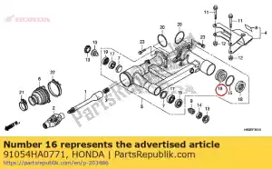 Honda 91054HA0771 rodamiento, bola radial, 32x - Lado inferior