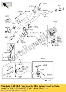 kawasaki 460120044 uchwyt-uchwyt, upp ksf450b8f - Dół