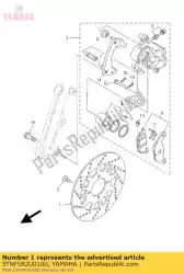 Ici, vous pouvez commander le remschijf voor auprès de Yamaha , avec le numéro de pièce 5TNF582U0100: