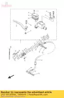 1PLF58720000, Yamaha, hose brake 1 yamaha ns 50 2013 2014 2016, New