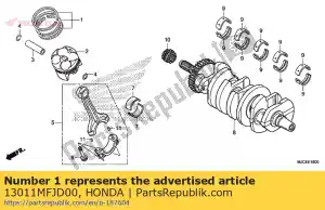 Honda 13011MFJD00 zestaw pier?cieni, t?ok (std.) - Dół