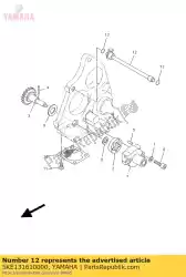 Ici, vous pouvez commander le tuyau, livraison 1 auprès de Yamaha , avec le numéro de pièce 5KE131610000: