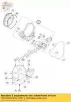 79230001044, KTM, coperchio frizione cpl. gasgas husqvarna ktm  sx xc 250 350 690 2015 2016 2017 2018 2019 2020 2021 2022, Nuovo