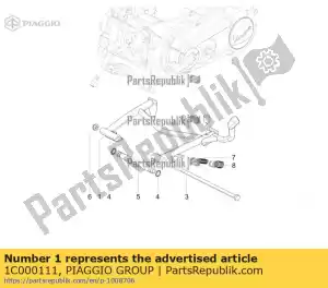 Piaggio Group 1C000111 hoofdtribune comp. - Onderkant