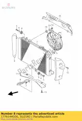 Qui puoi ordinare coperchio del radiatore da Suzuki , con numero parte 1776144G00: