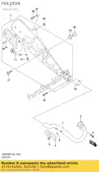 Aqui você pode pedir o capa, silenciador em Suzuki , com o número da peça 1478142A20: