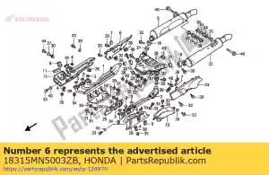 Honda 18315MN5003ZB beschermer * type 2 * - Onderkant