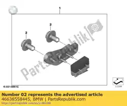 Here you can order the body screw without shoulder - m5x10-a2-80 from BMW, with part number 46638558445: