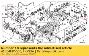 honda 41504HP5600 lente, fr. laatste koppelingsslot - Onderkant