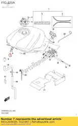 Tutaj możesz zamówić poduszka, zbiornik od Suzuki , z numerem części 4451204K00: