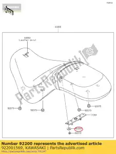 kawasaki 922001569 arruela vn2000e6f - Lado inferior