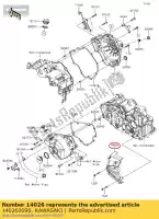 140260096, Kawasaki, cadeia de cobertura ex300adf kawasaki  ninja z 300 2013 2014 2015 2016 2017 2018, Novo