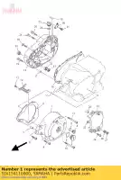 5JX154110000, Yamaha, coperchio, carter 1 yamaha xvs 125 250 2000 2001 2002 2004, Nuovo