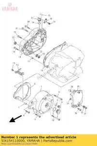 yamaha 5JX154110000 deksel, carter 1 - Onderkant