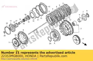 Honda 22353MG8000 pl, litro de embrague - Lado inferior