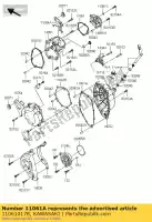 110610178, Kawasaki, pakking, koppelingsdeksel kawasaki zx10r ninja d e f  zx 10r 1000 , Nieuw