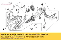 Aqui você pode pedir o capa de borracha em Honda , com o número da peça 33126SS0003: