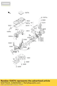 kawasaki 92075024 damper rubb-speedmetr kl250-a4 - Bottom side