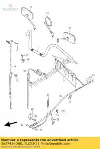 Suzuki 5627426D00 cap,balancer - Bottom side