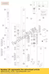 ktm 48601054S vástago de pistón cpl. - Lado inferior