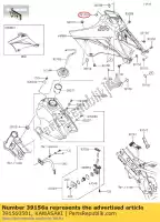 391560581, Kawasaki, pad, 12x17x4 kawasaki klx  c l d klx110 klx110l 110 , Novo