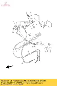 Honda 19501MAL600 tuyau, radiateur supérieur - La partie au fond