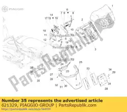Aquí puede pedir protector contra salpicaduras de Piaggio Group , con el número de pieza 621329: