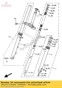 Yamaha 3PA231710000 piston, front fork - Bottom side