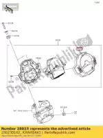 250230102, Kawasaki, caixa medidor de cobertura en650aff kawasaki  vulcan 650 2015 2016 2017 2018 2019 2020 2021, Novo